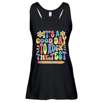 ItS A Good Day To Rock The Test Groovy Testing Motivation Ladies Essential Flowy Tank