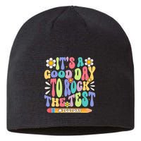 ItS A Good Day To Rock The Test Groovy Testing Motivation Sustainable Beanie