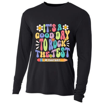 ItS A Good Day To Rock The Test Groovy Testing Motivation Cooling Performance Long Sleeve Crew