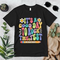 ItS A Good Day To Rock The Test Groovy Testing Motivation Premium T-Shirt