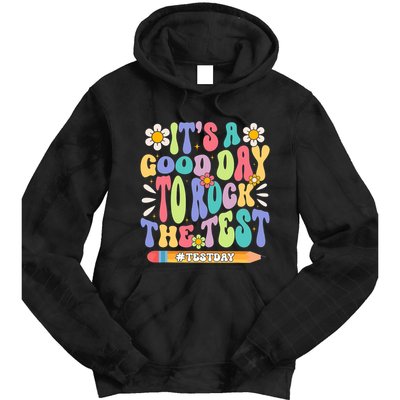 ItS A Good Day To Rock The Test Groovy Testing Motivation Tie Dye Hoodie