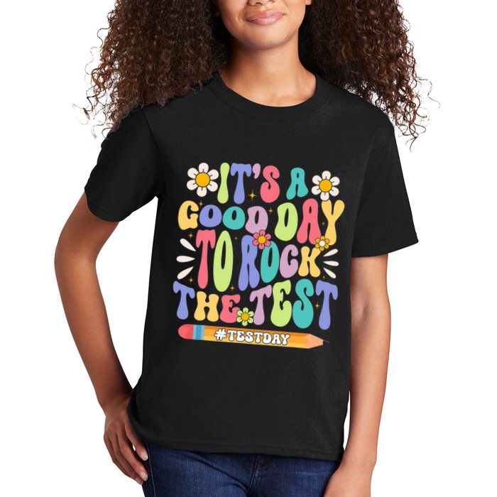 ItS A Good Day To Rock The Test Groovy Testing Motivation Kids T-Shirt