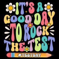 ItS A Good Day To Rock The Test Groovy Testing Motivation Zip Tote Bag