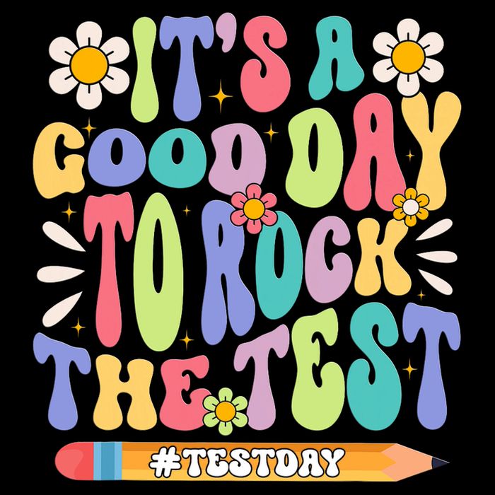 ItS A Good Day To Rock The Test Groovy Testing Motivation Zip Tote Bag