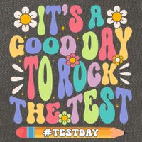 ItS A Good Day To Rock The Test Groovy Testing Motivation Cotton Canvas Backpack