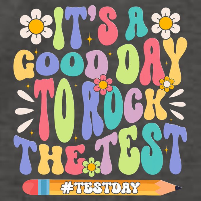ItS A Good Day To Rock The Test Groovy Testing Motivation Vector Backpack