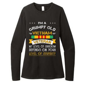 Im A Grumpy Old Vietnam Veteran Womens CVC Long Sleeve Shirt