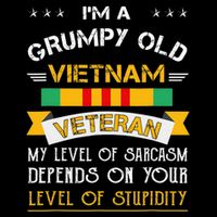 Im A Grumpy Old Vietnam Veteran Cropped Pullover Crew