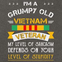 Im A Grumpy Old Vietnam Veteran Cotton Canvas Backpack