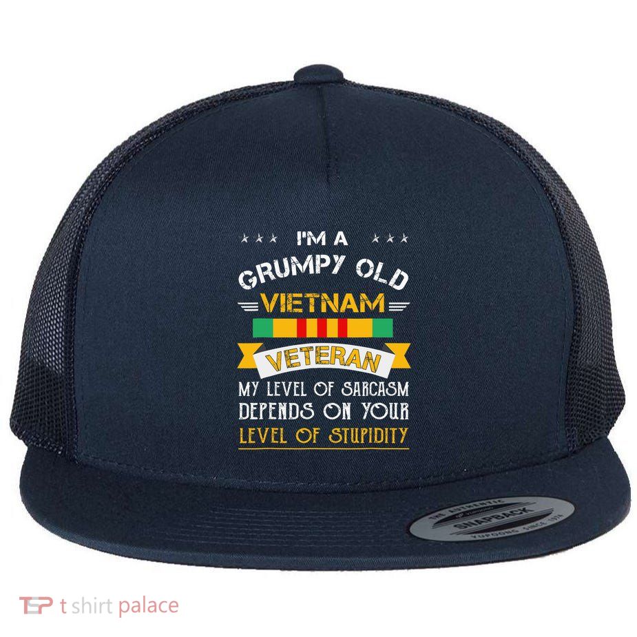 Im A Grumpy Old Vietnam Veteran Flatbill Hat
