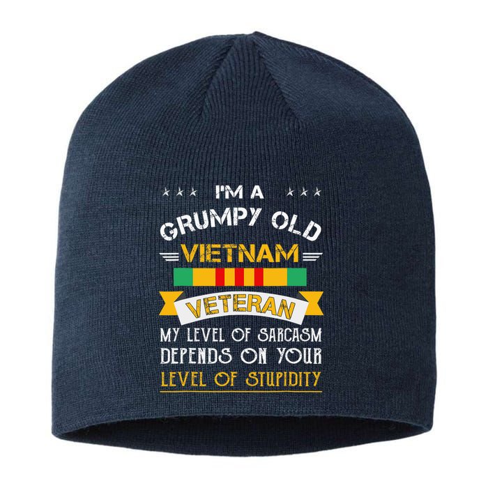 Im A Grumpy Old Vietnam Veteran Sustainable Beanie