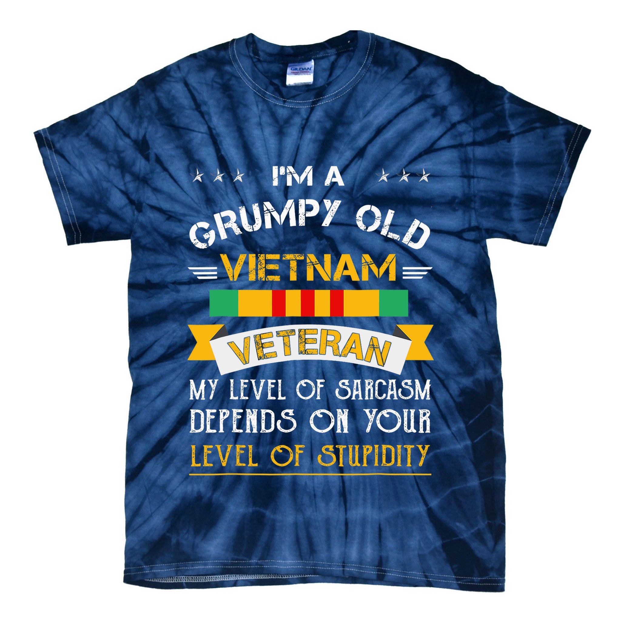 Im A Grumpy Old Vietnam Veteran Tie-Dye T-Shirt