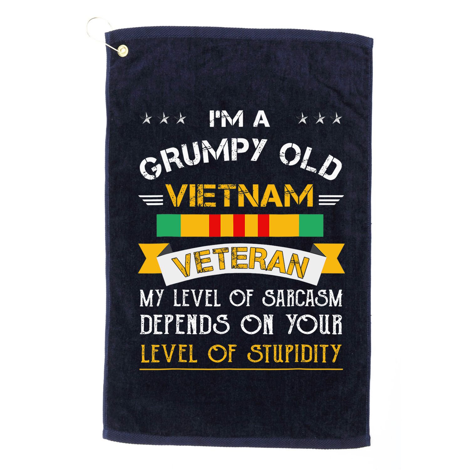 Im A Grumpy Old Vietnam Veteran Golf Towel