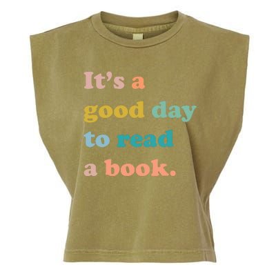 It's A Good Day To Read A Book Garment-Dyed Women's Muscle Tee