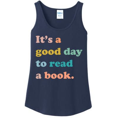 It's A Good Day To Read A Book Ladies Essential Tank