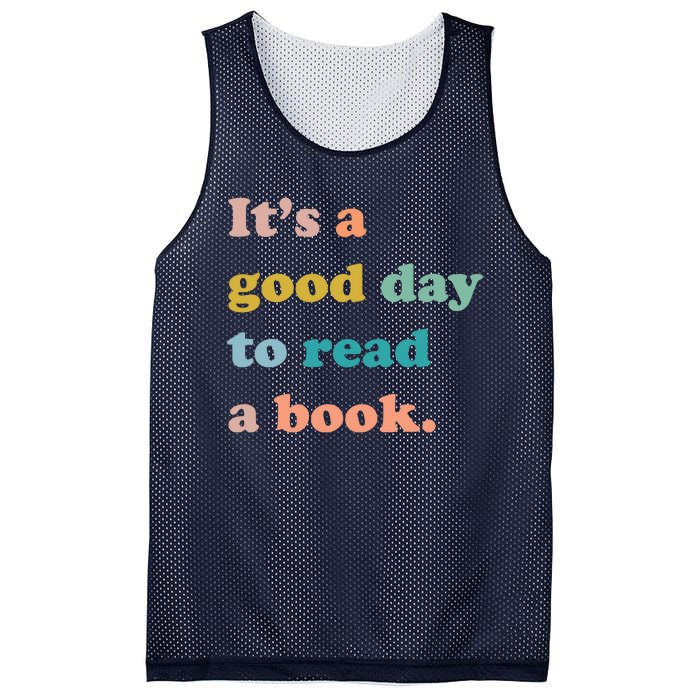 It's A Good Day To Read A Book Mesh Reversible Basketball Jersey Tank