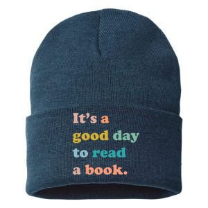 It's A Good Day To Read A Book Sustainable Knit Beanie