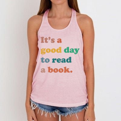 It's A Good Day To Read A Book Women's Knotted Racerback Tank