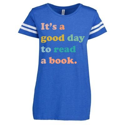 It's A Good Day To Read A Book Enza Ladies Jersey Football T-Shirt