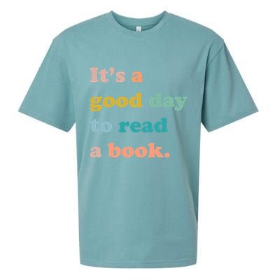 It's A Good Day To Read A Book Sueded Cloud Jersey T-Shirt