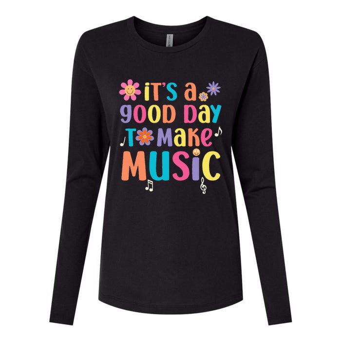 ItS A Good Day To Make Music Musician Music Teacher Womens Cotton Relaxed Long Sleeve T-Shirt