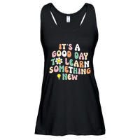 It's A Good Day To Learn Something New Retro Back To School Ladies Essential Flowy Tank