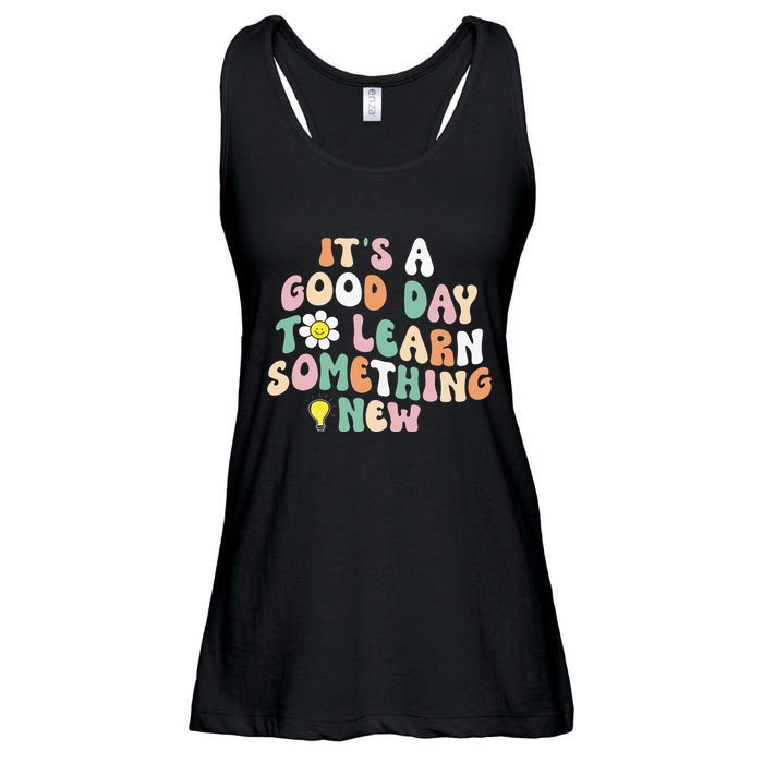 It's A Good Day To Learn Something New Retro Back To School Ladies Essential Flowy Tank