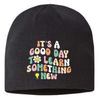 It's A Good Day To Learn Something New Retro Back To School Sustainable Beanie