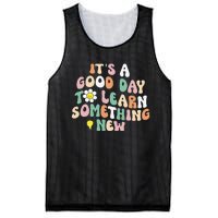 It's A Good Day To Learn Something New Retro Back To School Mesh Reversible Basketball Jersey Tank