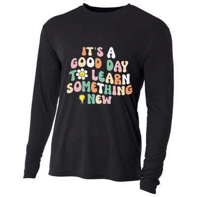 It's A Good Day To Learn Something New Retro Back To School Cooling Performance Long Sleeve Crew