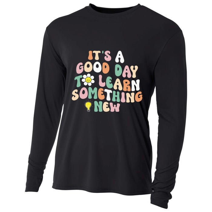It's A Good Day To Learn Something New Retro Back To School Cooling Performance Long Sleeve Crew