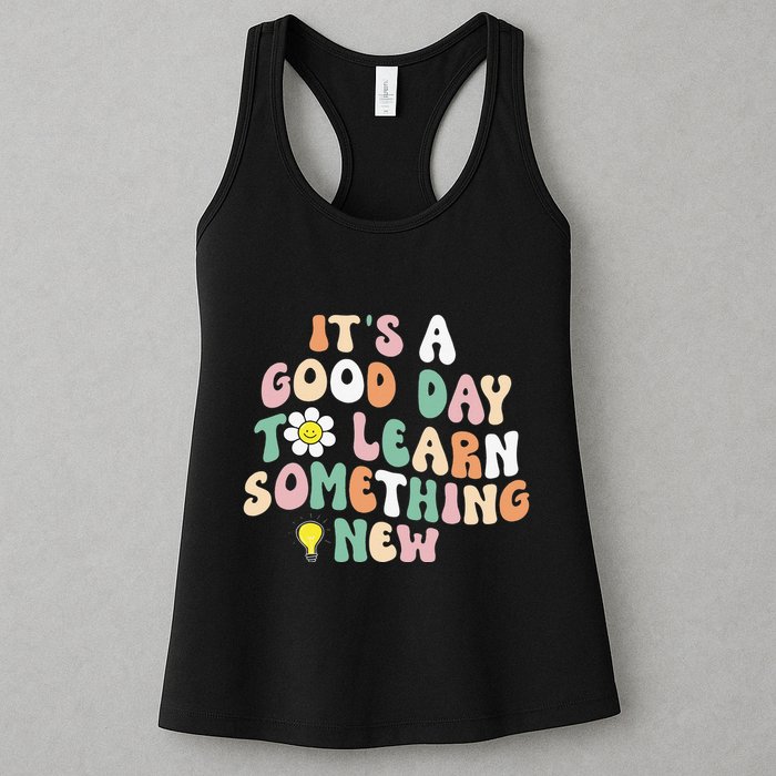 It's A Good Day To Learn Something New Retro Back To School Womens Tank Top