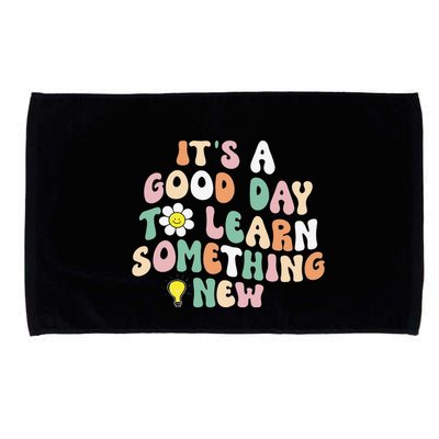 It's A Good Day To Learn Something New Retro Back To School Microfiber Hand Towel