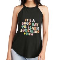 It's A Good Day To Learn Something New Retro Back To School Women's Perfect Tri Rocker Tank