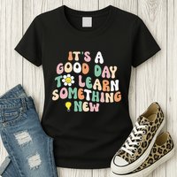 It's A Good Day To Learn Something New Retro Back To School Womens T-Shirt