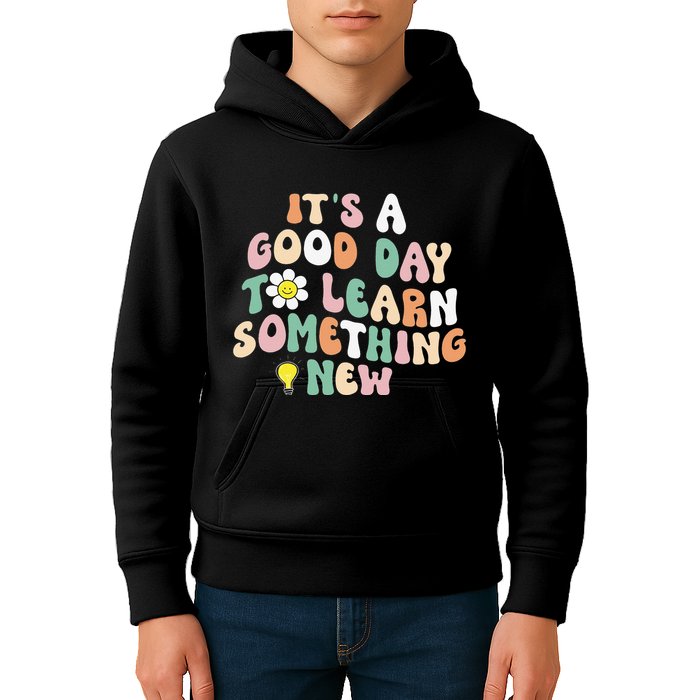 It's A Good Day To Learn Something New Retro Back To School Kids Hoodie