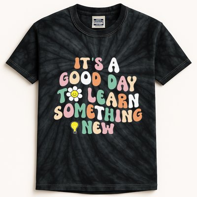 It's A Good Day To Learn Something New Retro Back To School Kids Tie-Dye T-Shirt