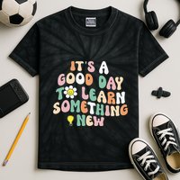 It's A Good Day To Learn Something New Retro Back To School Kids Tie-Dye T-Shirt