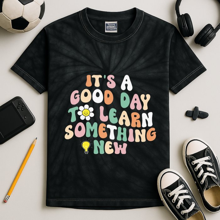 It's A Good Day To Learn Something New Retro Back To School Kids Tie-Dye T-Shirt