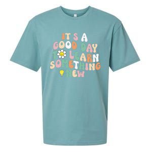 It's A Good Day To Learn Something New Retro Back To School Sueded Cloud Jersey T-Shirt