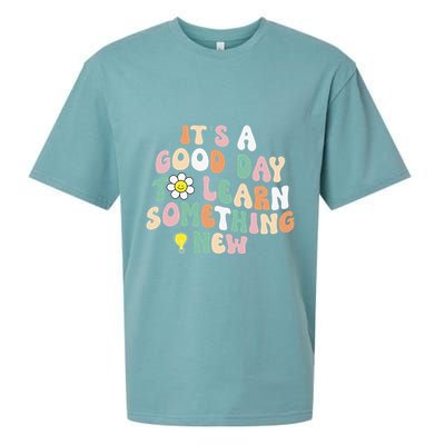 It's A Good Day To Learn Something New Retro Back To School Sueded Cloud Jersey T-Shirt