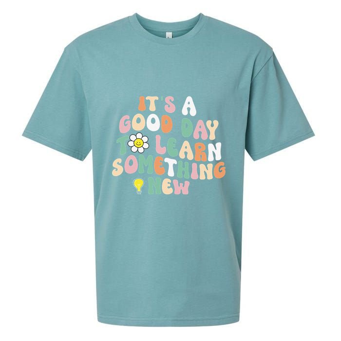 It's A Good Day To Learn Something New Retro Back To School Sueded Cloud Jersey T-Shirt