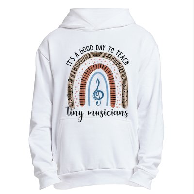 Its A Good Day To Teach Tiny Musicians Music Teacher Rainbow Urban Pullover Hoodie