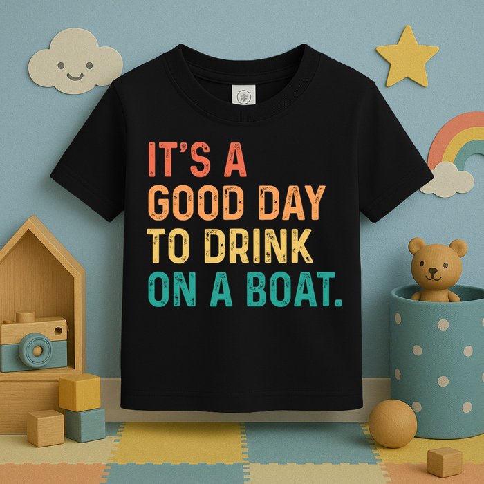 Its A Good Day To Drink On A Boat Toddler T-Shirt