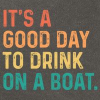 Its A Good Day To Drink On A Boat Cotton Canvas Backpack