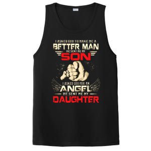 I Asked God To Make Me A Better Man He Sent Me My Son PosiCharge Competitor Tank