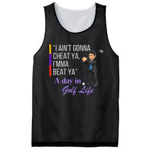 I AinT Gonna Cheat Ya IMma Beat Ya Mesh Reversible Basketball Jersey Tank