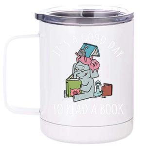 ItS A Good Day To Read Bookworm Librarian Book Lover Meaningful Gift 12 oz Stainless Steel Tumbler Cup