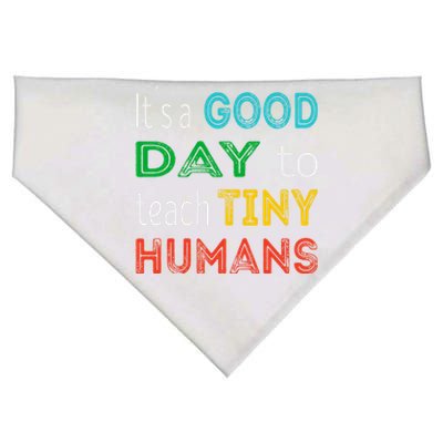 It's A Good Day To Teach Tiny Hu Gift USA-Made Doggie Bandana