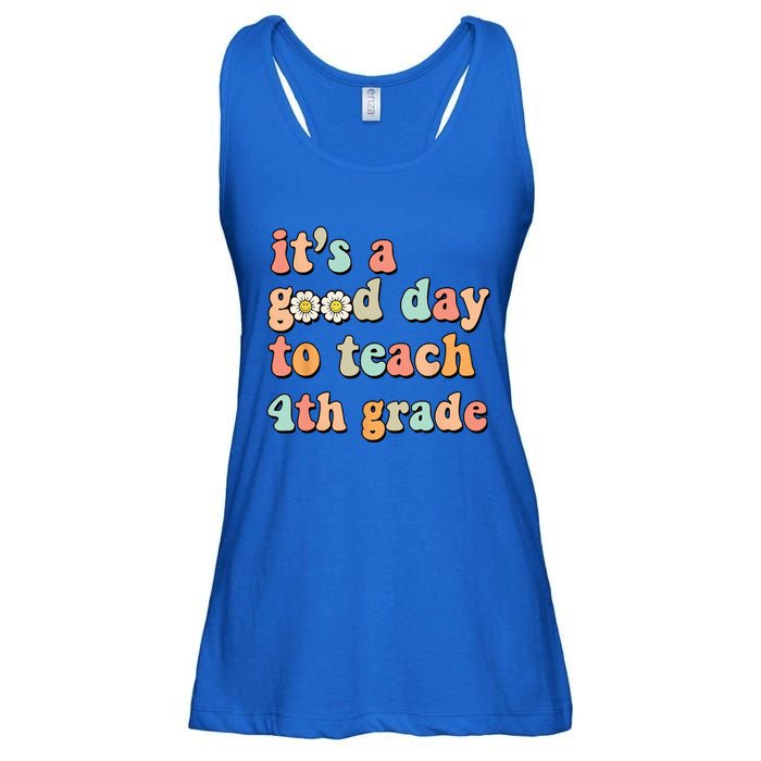 Its A Good Day To Teach 4th Grade Fourth Grade Teacher Ladies Essential Flowy Tank